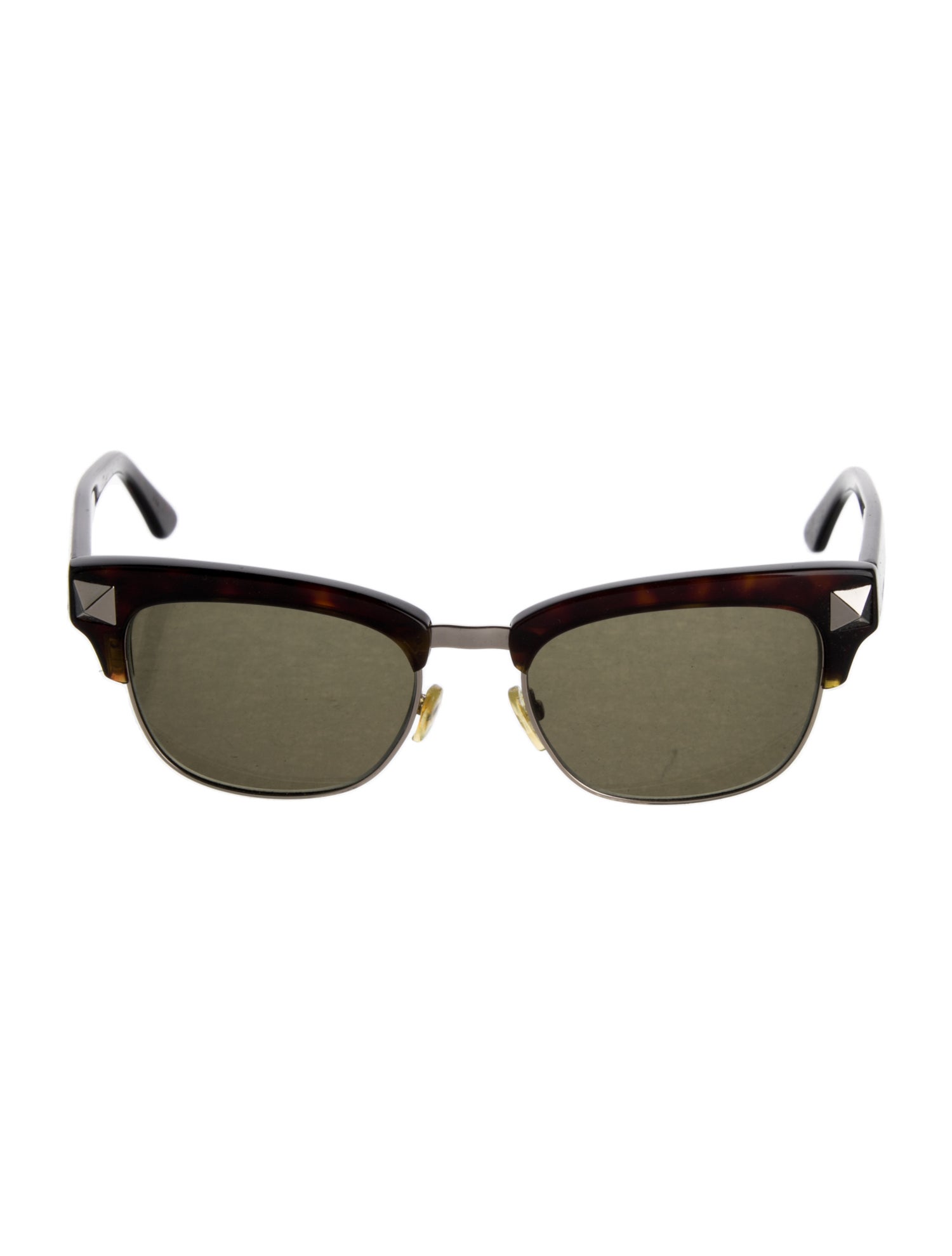 Valentino Rockstud Accents Wayfarer Sunglasses
