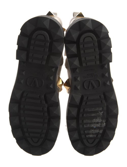 Valentino Rockstud Accents Leather Boots