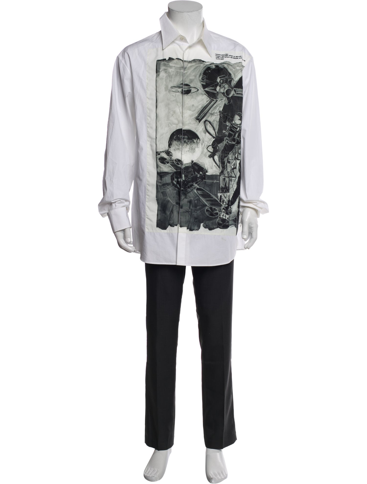 Valentino Graphic Print Short Sleeve Shirt