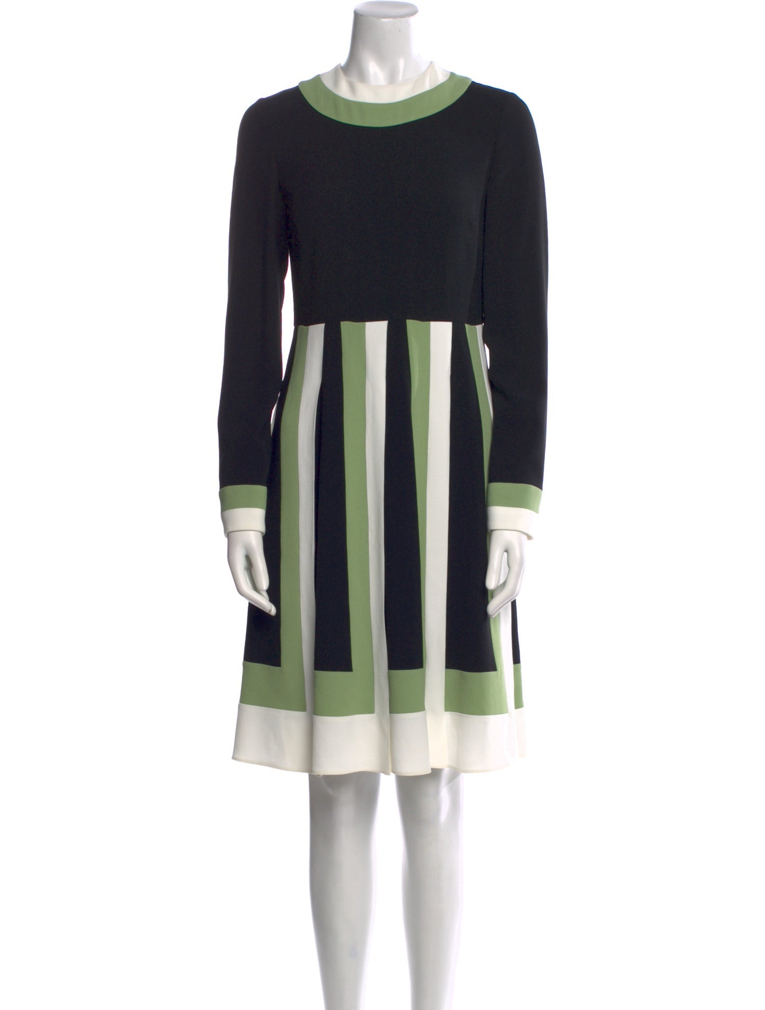 Valentino Striped Knee-Length Dress