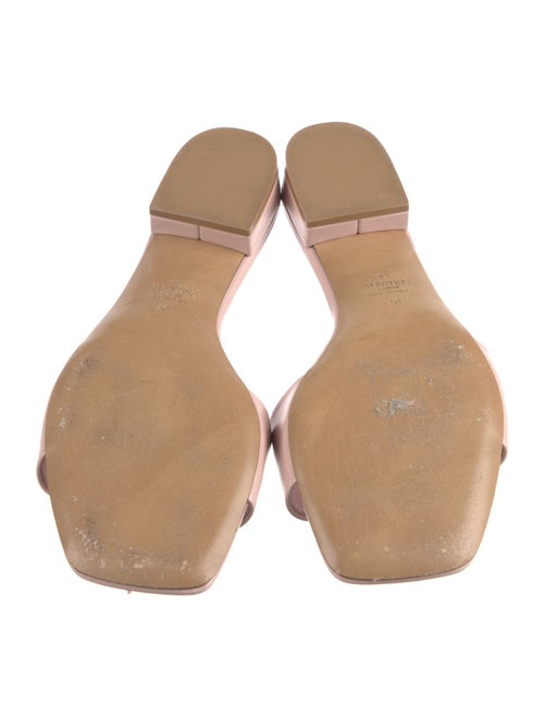 Valentino Rockstud Accents Leather Slides