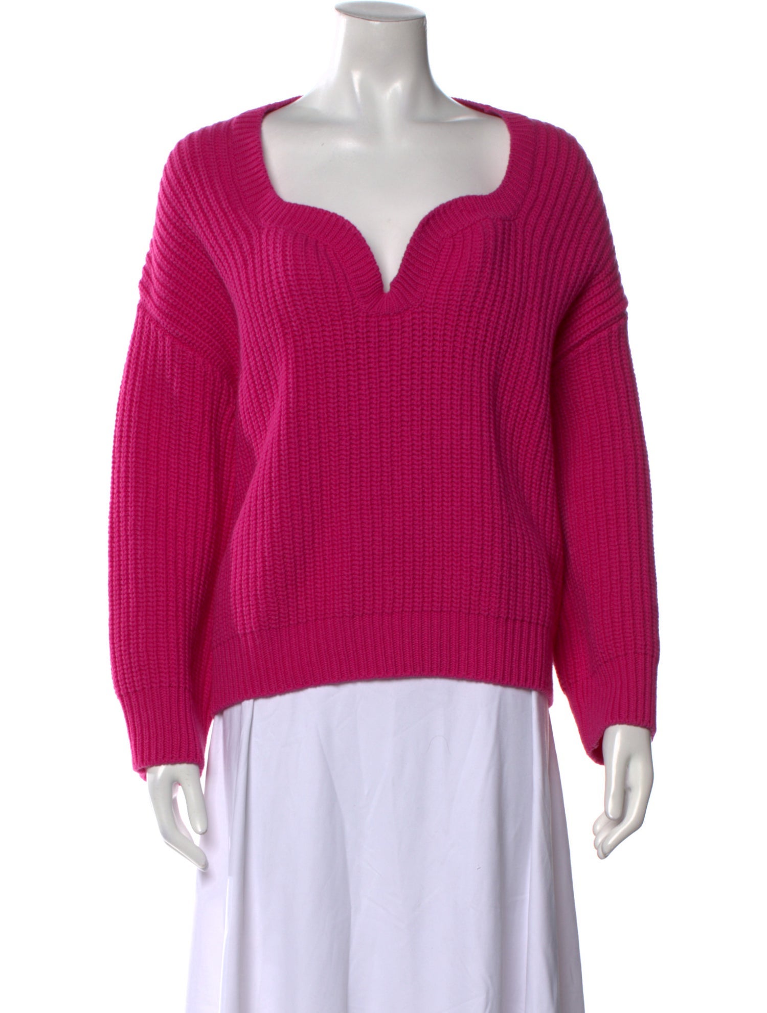 Valentino Virgin Wool V-Neck Sweater w/ Tags