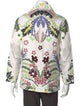 Valentino Hemp Floral Print Polo Shirt
