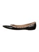 Valentino Rockstud Accents Patent Leather Ballet Flats