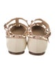 Valentino Rockstud Accents Leather Ballet Flats