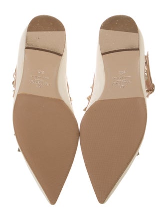 Valentino Rockstud Accents Leather Ballet Flats