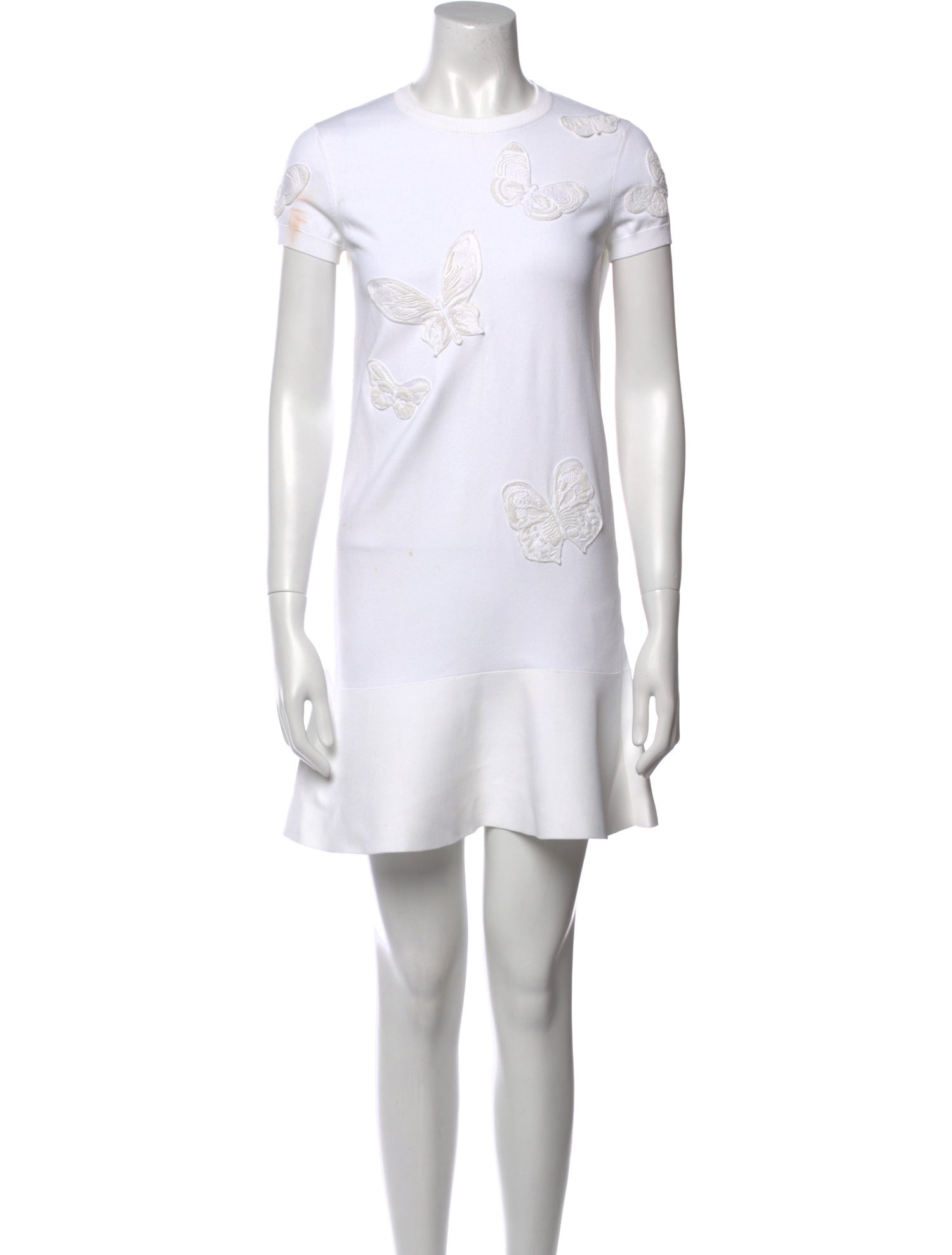 Valentino Crew Neck Mini Dress