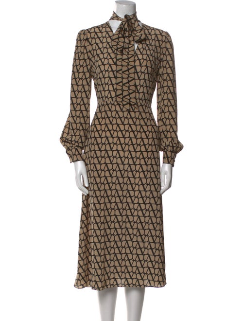Valentino Silk Midi Length Dress