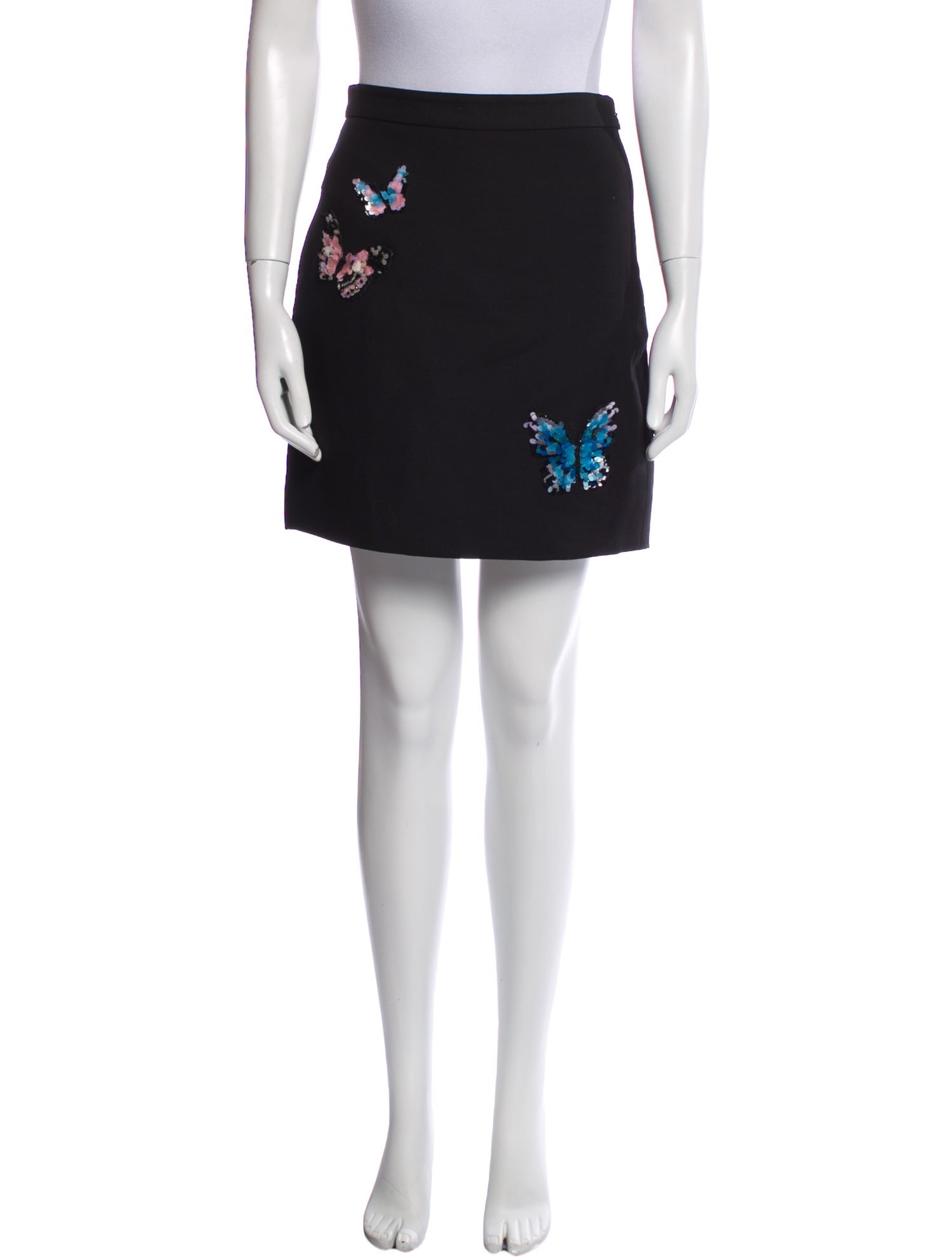 Valentino Virgin Wool Mini Skirt