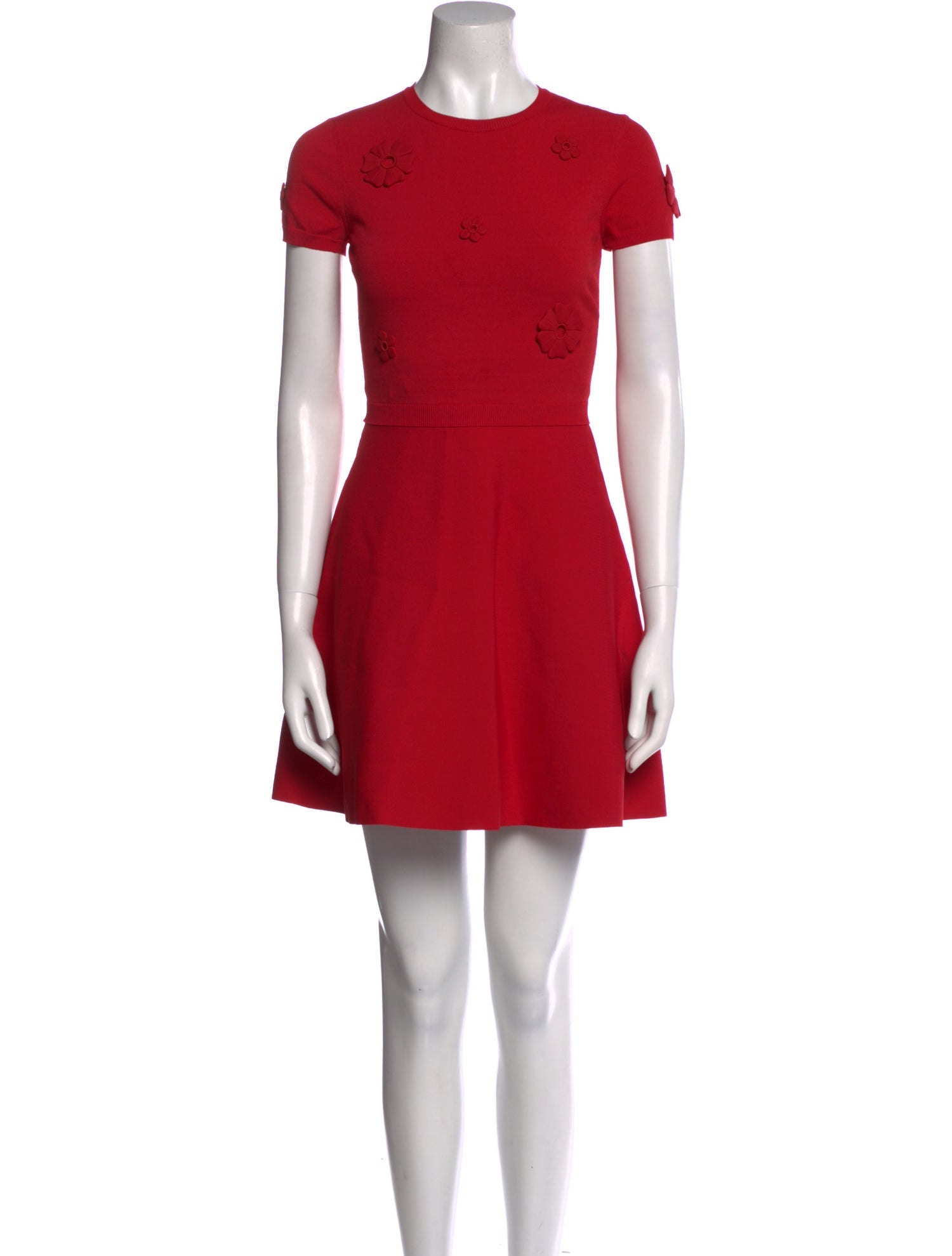 Valentino Crew Neck Mini Dress