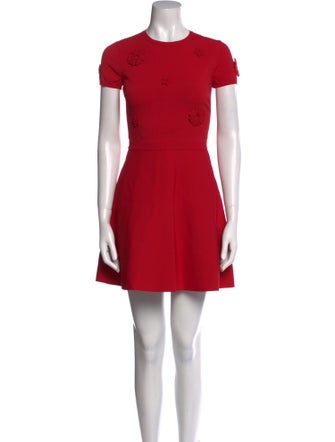 Valentino Crew Neck Mini Dress