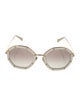 Valentino Oversize Gradient Sunglasses