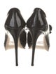 Valentino Patent Leather Bow Accents Slingback Sandals