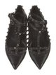 Valentino Rockstud Accents Leather Ballet Flats