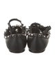 Valentino Rockstud Accents Leather Ballet Flats