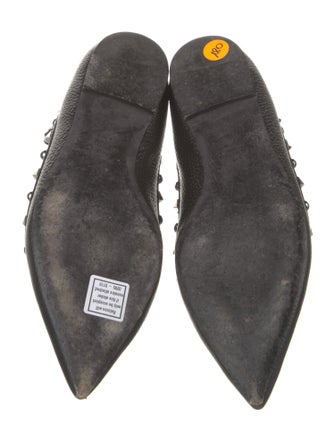 Valentino Rockstud Accents Leather Ballet Flats