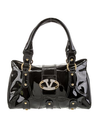 Valentino Patent Leather Top Handle Bag