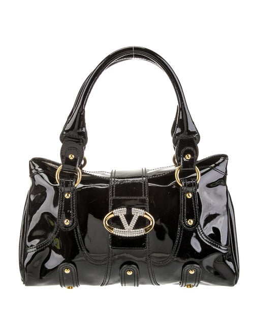 Valentino Patent Leather Top Handle Bag