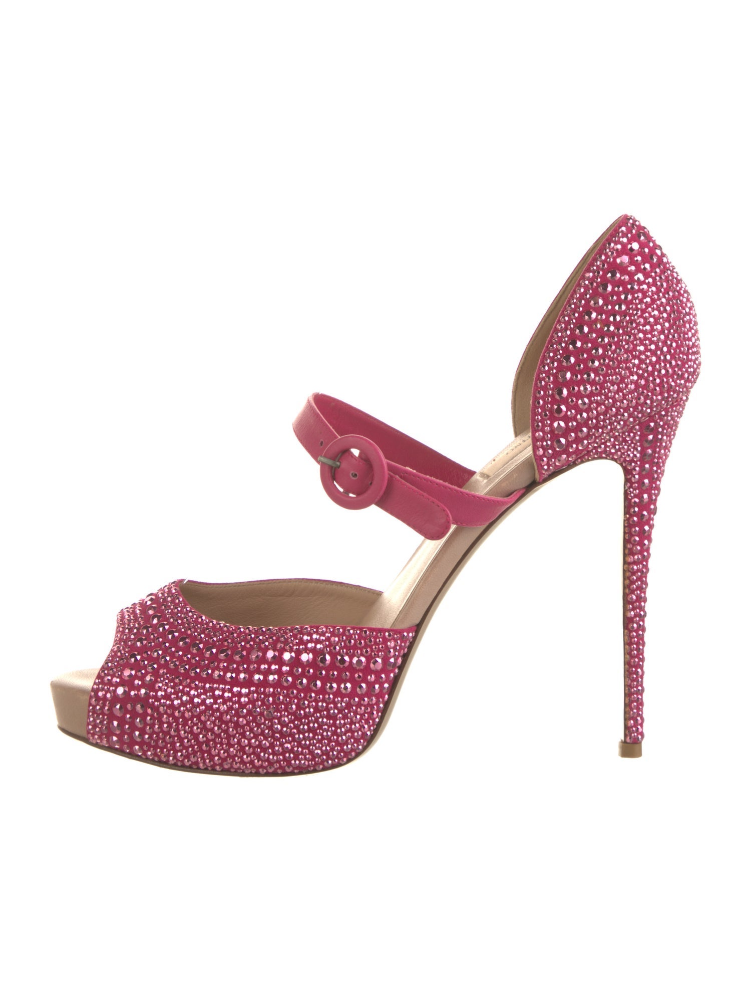 Valentino Crystal Crystal Embellishments D'Orsay Pumps