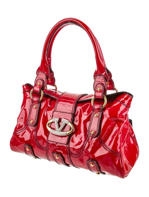 Valentino Patent Leather Top Handle Bag
