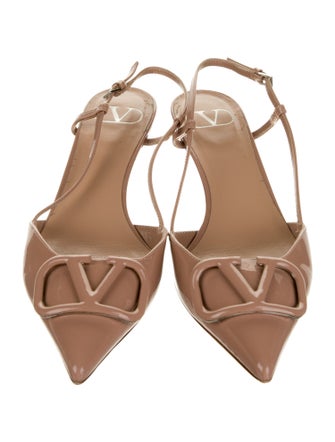 Valentino Patent Leather Slingback Pumps