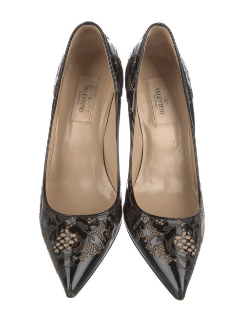 Valentino Patent Leather Printed Pumps