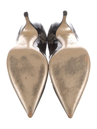 Valentino Patent Leather Printed Pumps