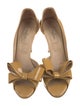 Valentino Patent Leather Bow Accents D'Orsay Pumps