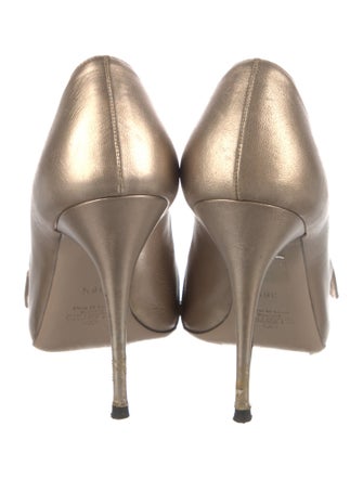 Valentino Leather Bow Accents Pumps