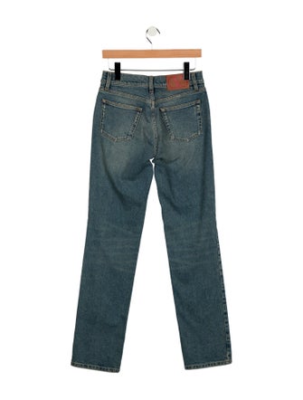 Valentino Mid-Rise Straight Leg Jeans