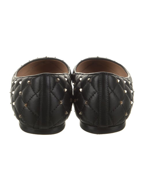 Valentino Rockstud Accents Leather Ballet Flats