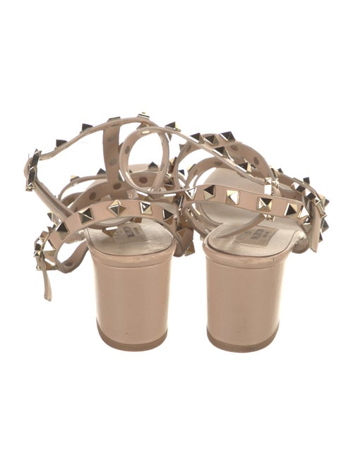 Valentino Rockstud Accents Leather Gladiator Sandals