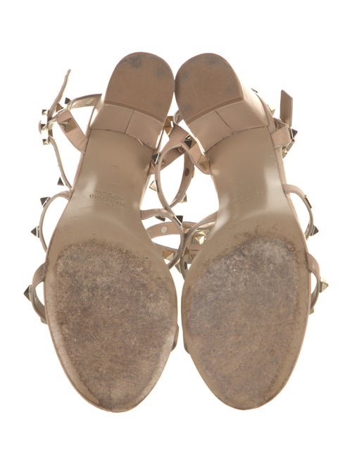 Valentino Rockstud Accents Leather Gladiator Sandals