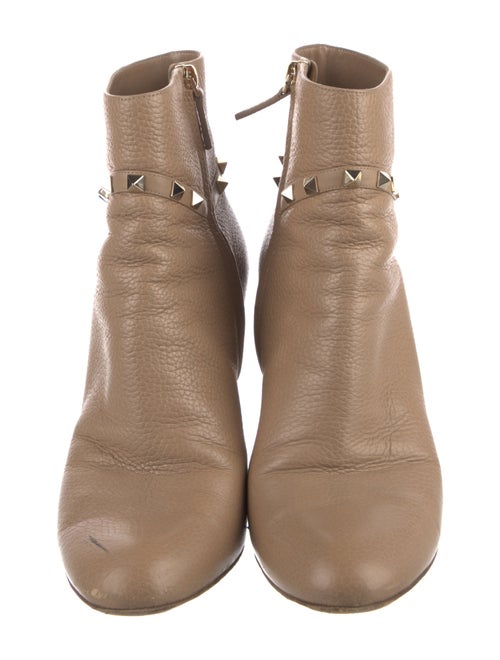 Valentino Rockstud Accents Leather Boots