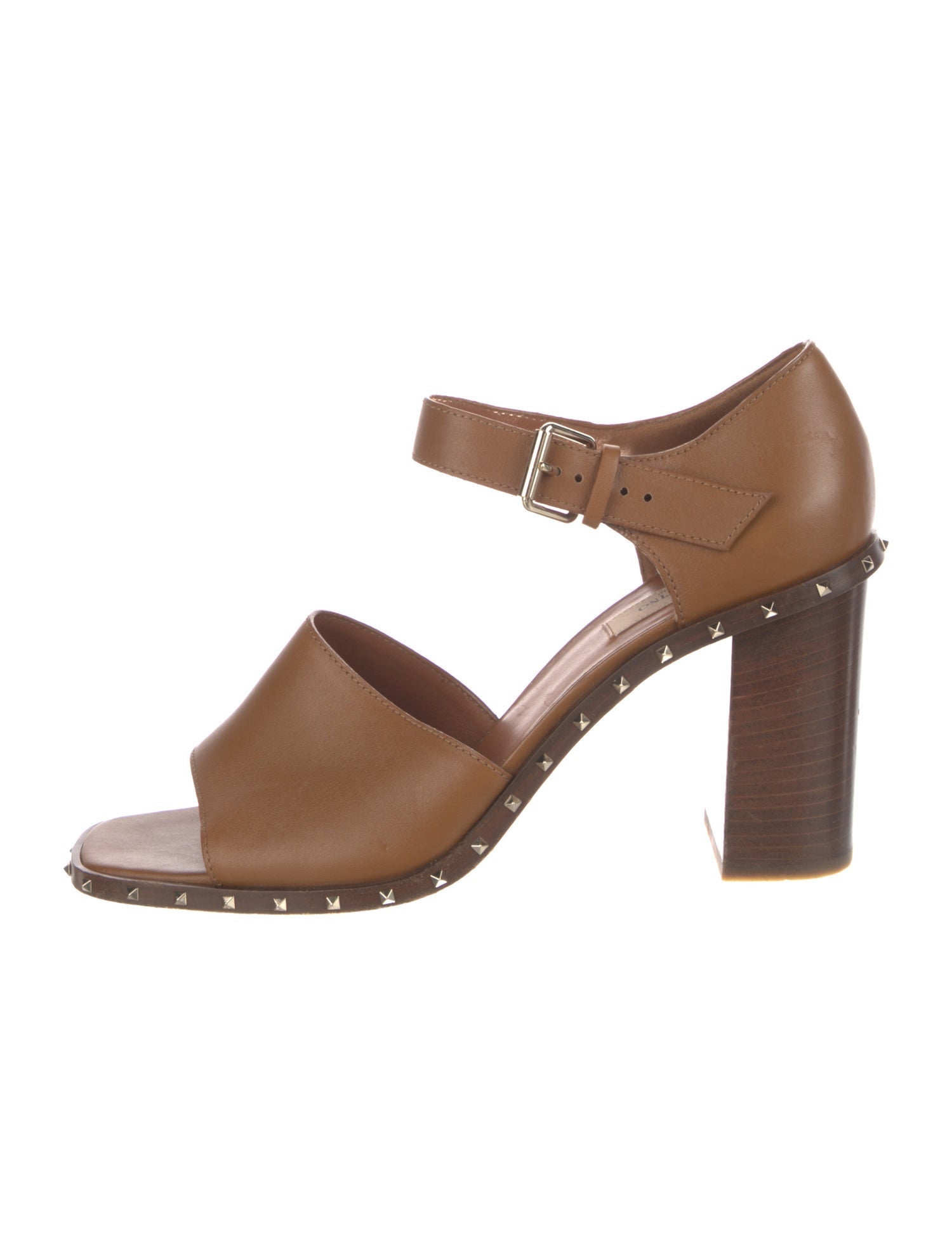 Valentino Rockstud Accents Leather D'Orsay Pumps