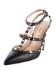 Valentino Rockstud Accents Leather T-Strap Pumps