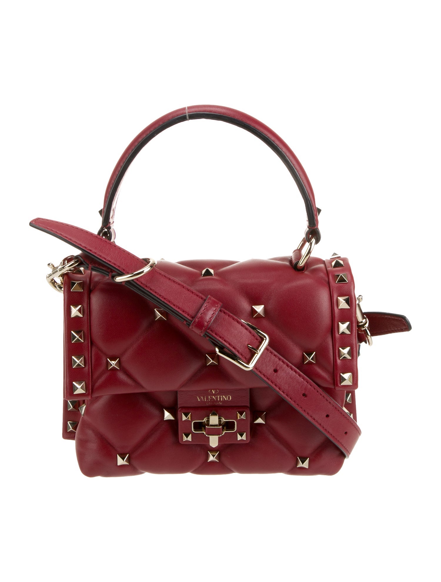Valentino Leather Top Handle Bag