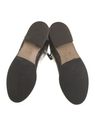 Valentino Leather Bow Accents Boots