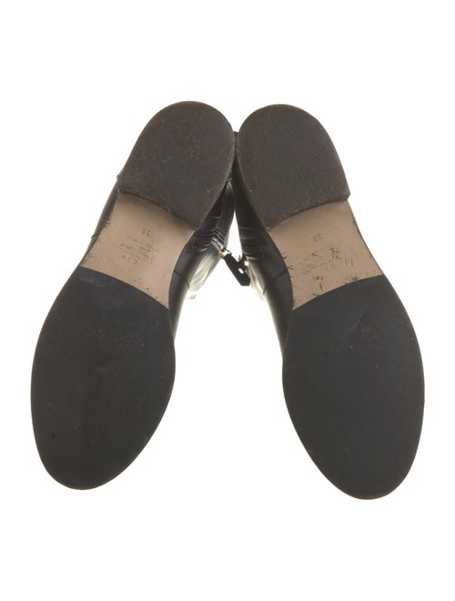 Valentino Leather Bow Accents Boots