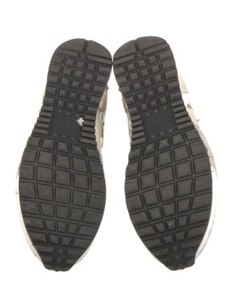 Valentino Rockstud Accents Suede Sneakers