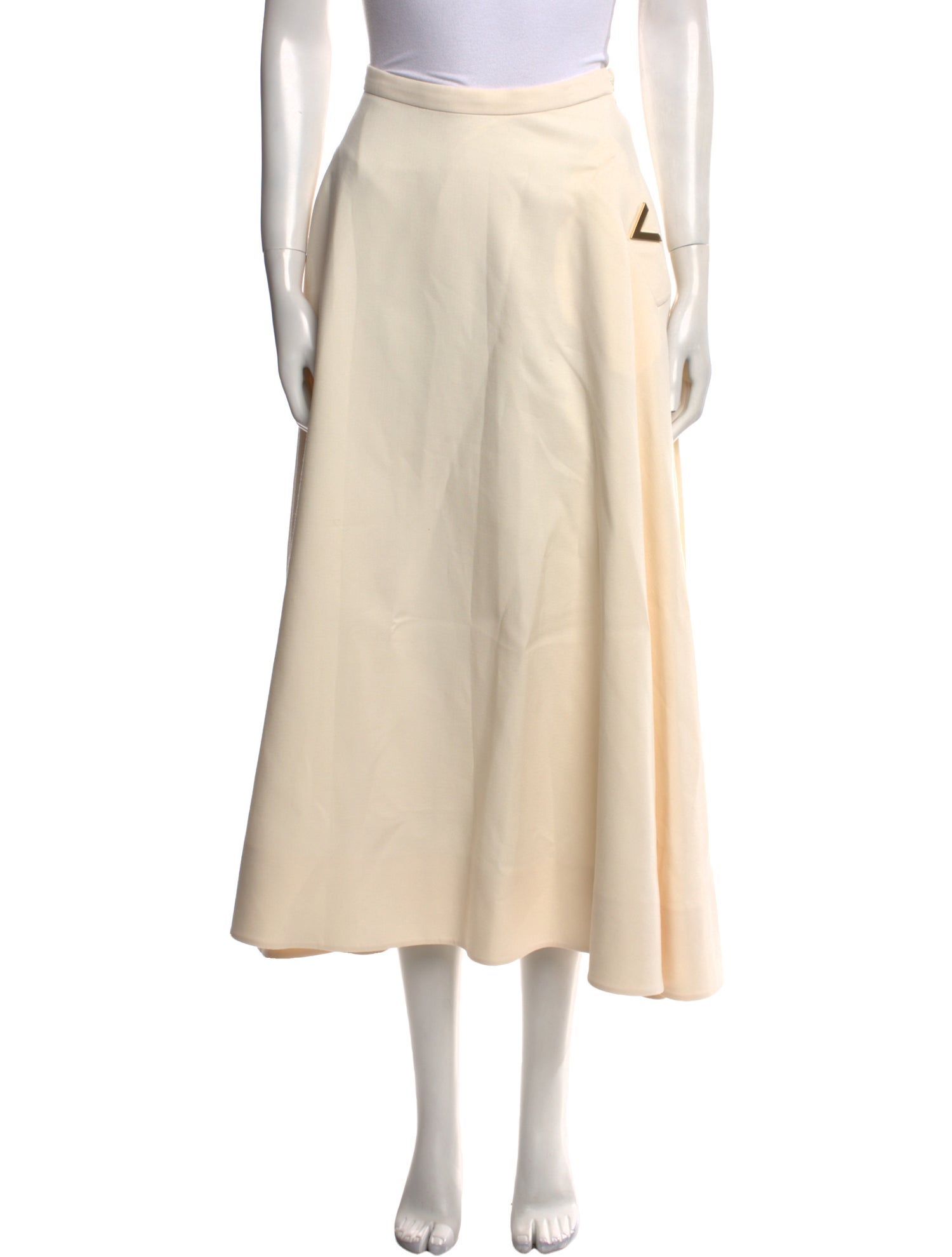 Valentino Virgin Wool Midi Length Skirt w/ Tags