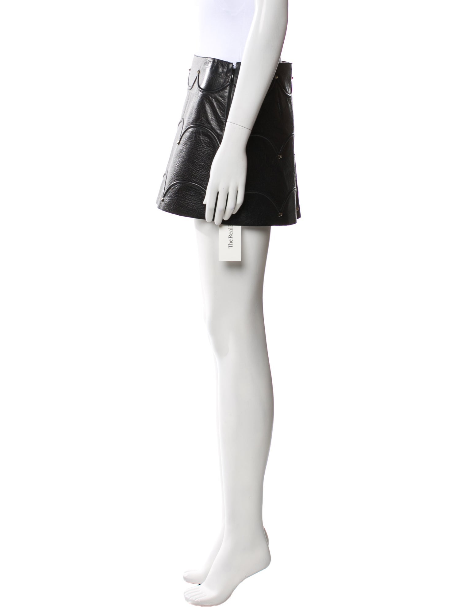 Valentino Leather Mini Skirt