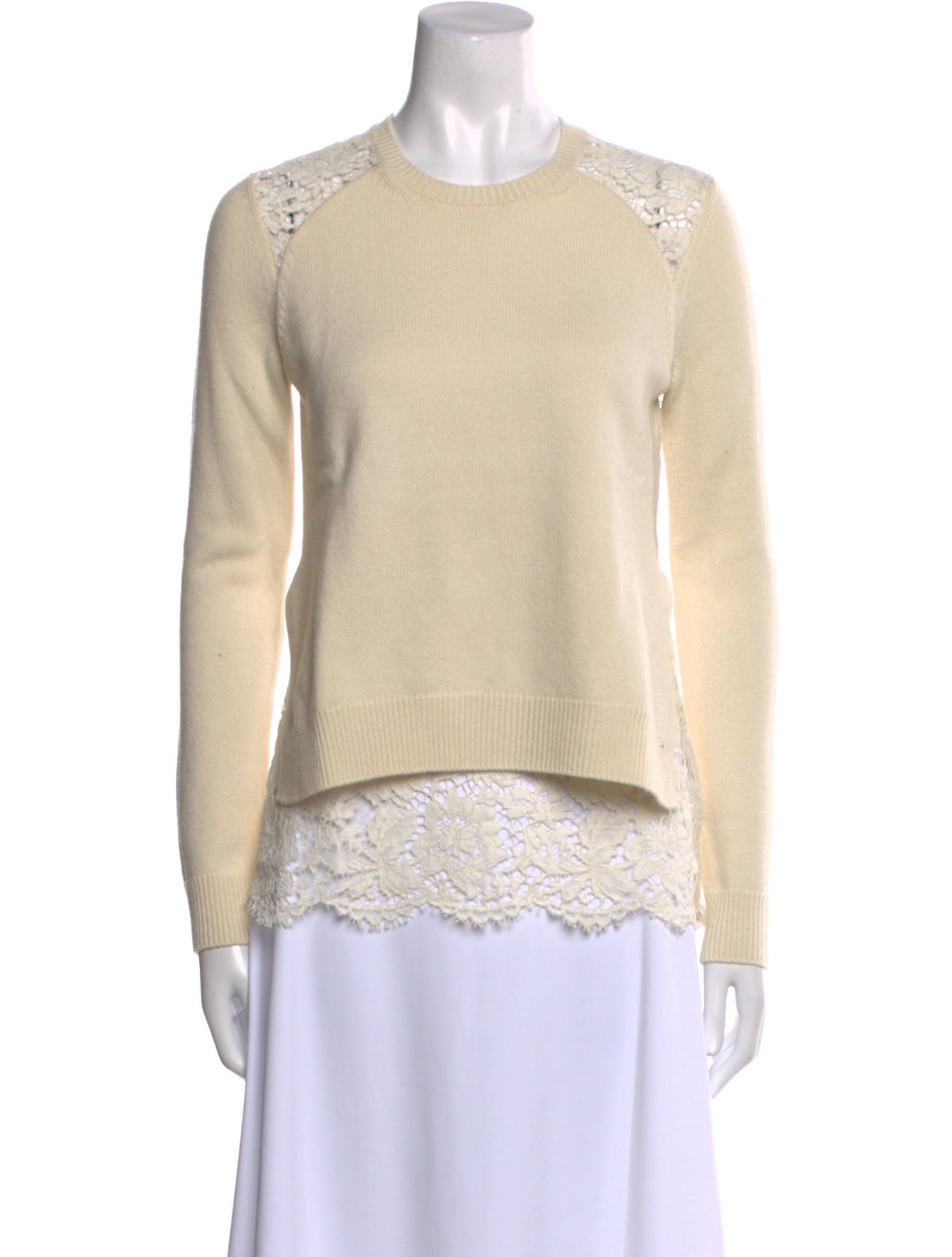 Valentino Silk Crew Neck Sweater