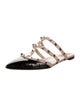 Valentino Rockstud Accents Patent Leather Mules