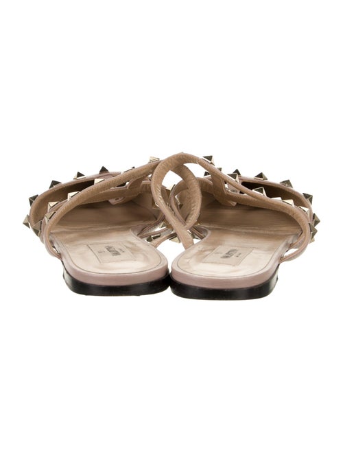 Valentino Rockstud Accents Patent Leather Mules