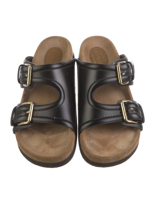Valentino Leather Slides