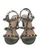 Valentino Rockstud Accents Leather Gladiator Sandals