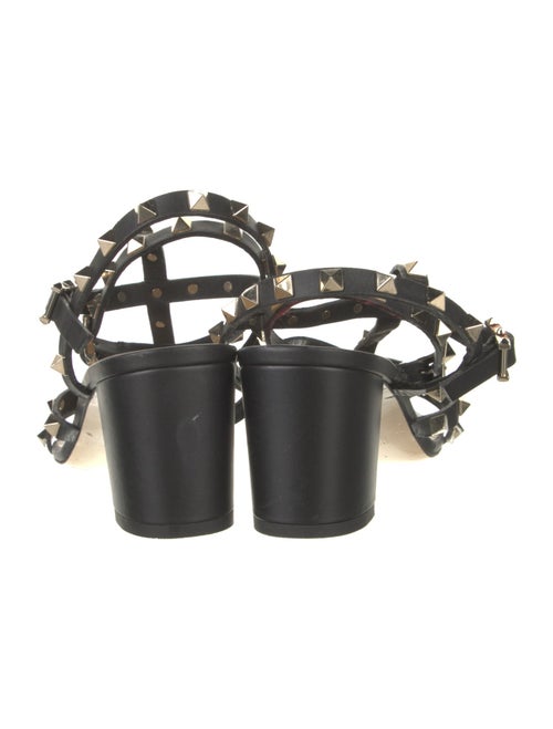 Valentino Rockstud Accents Leather Gladiator Sandals