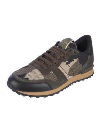 Valentino Suede Printed Loafer Sneakers