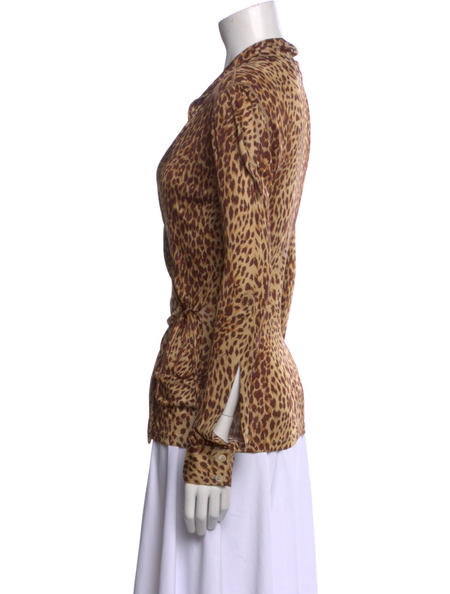 Valentino Vintage Animal Print Top